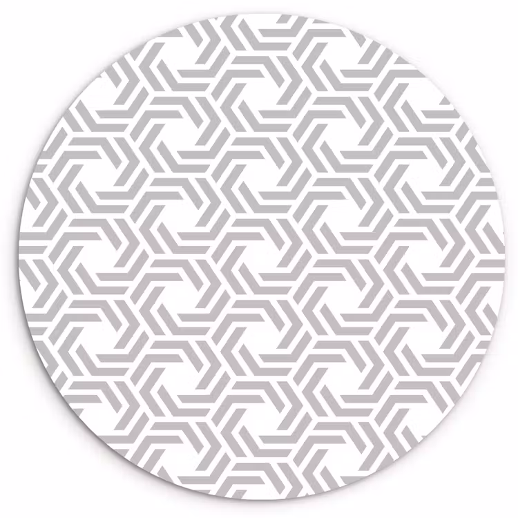 Grafisch - Patroon - Modern Wandcirkel kunststof plaat 5mm dik klein 188 -3d