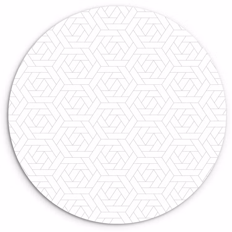 Grafisch - Patroon - Modern - Tegels Wandcirkel kunststof plaat 5mm dik klein 188 -3d