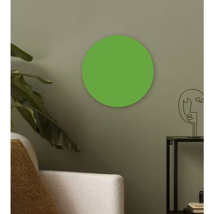 Groen - Kleuren - Natuur Wandcirkel kunststof plaat 5mm dik klein 188 -sfeer3