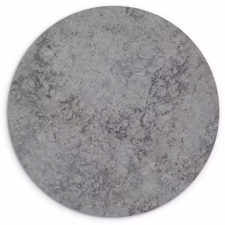 Industrieel - Beton - Patronen Wandcirkel kunststof plaat 5mm dik klein 188 -3d