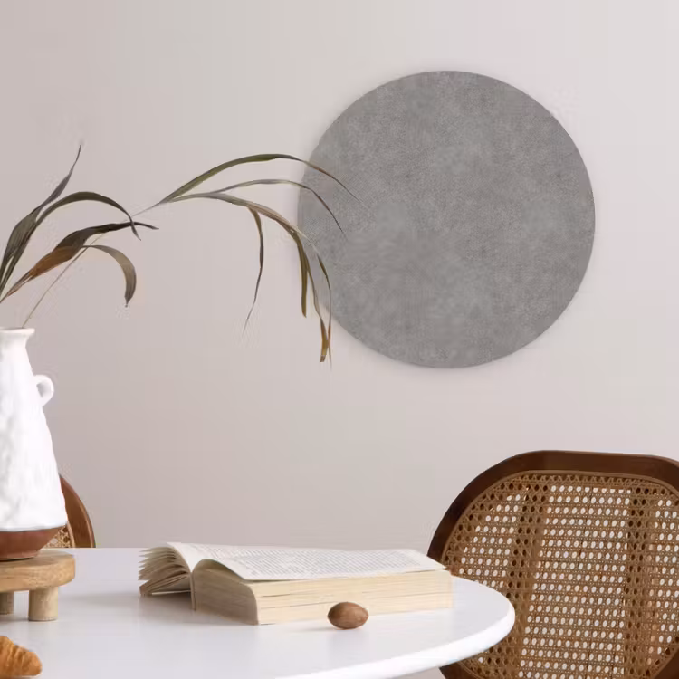 Industrieel - Patroon - Beton Wandcirkel kunststof plaat 5mm dik klein 188 -sfeer4