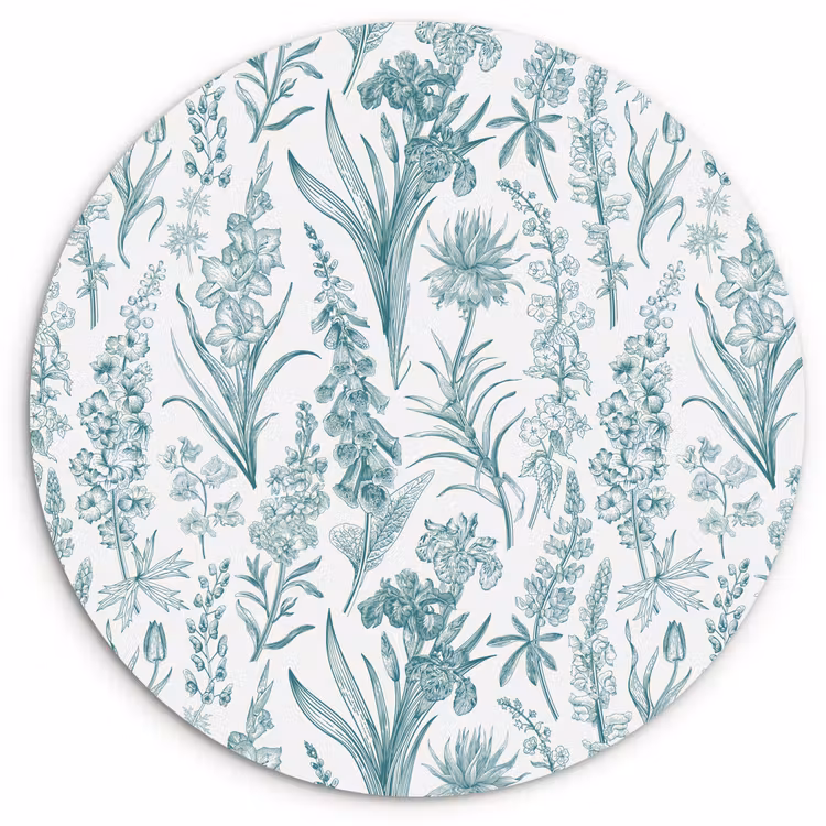 Lovely - Garden - Emerald Wandcirkel kunststof plaat 5mm dik klein 188 -3d
