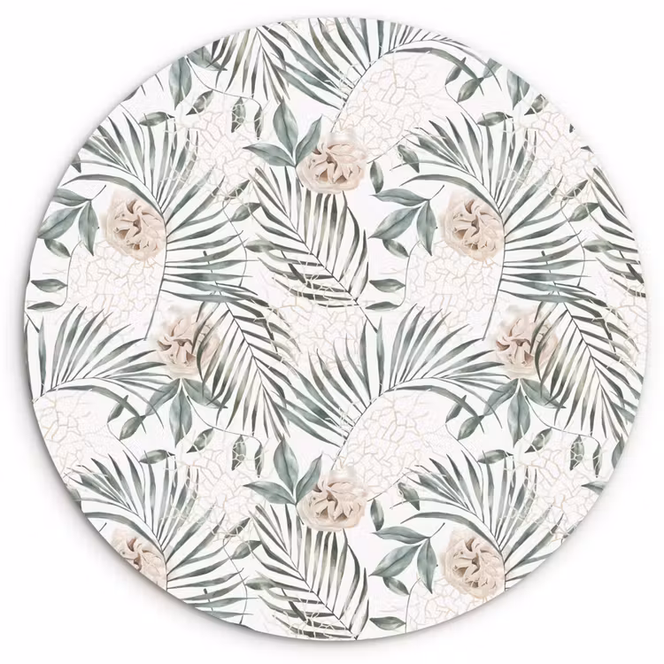 Monstera - Palmblad - Jungle - Tropisch Wandcirkel kunststof plaat 5mm dik klein -3d