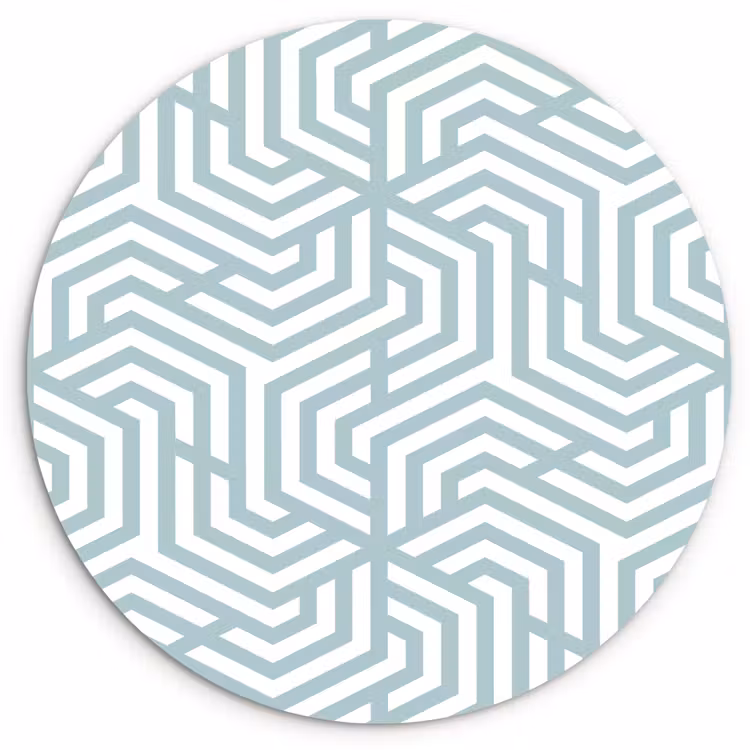 Patronen - Abstract - Driehoek - Geometrie Wandcirkel kunststof plaat 5mm dik klein 188 -3d