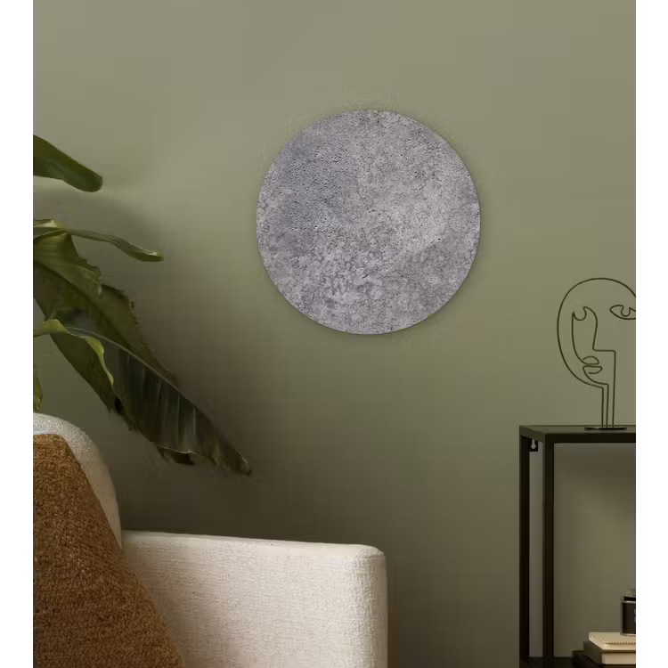 Patronen - Industrieel - Beton Wandcirkel kunststof plaat 5mm dik klein 188 -sfeer3