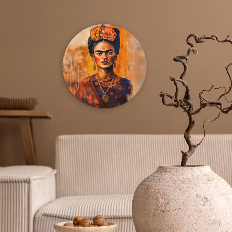 Portret - Sieraden - Schilderachtig Wandcirkel kunststof plaat 5mm dik klein -sfeer1