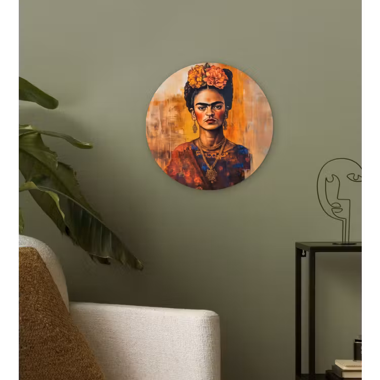 Portret - Sieraden - Schilderachtig Wandcirkel kunststof plaat 5mm dik klein -sfeer3