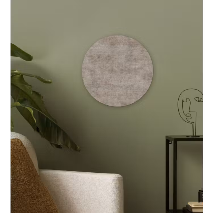 Retro - Beton - Patroon Wandcirkel kunststof plaat 5mm dik klein 188 -sfeer3