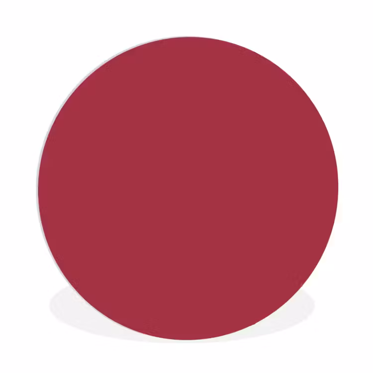Bruin - Rood - Kleur Wandcirkel kunststof plaat 5mm dik klein 188 -3d