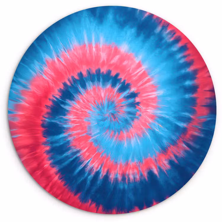 Spiraal - Roze - Draaiend Wandcirkel kunststof plaat 5mm dik klein -3d