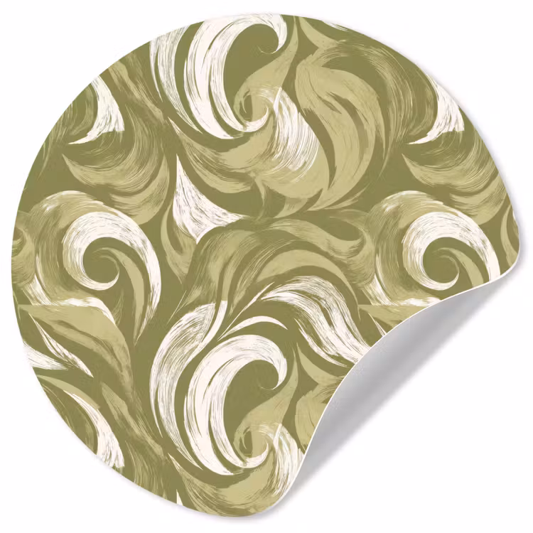 Abstract - Textuur - Groen Wandcirkel behangsticker klein 186 -3d