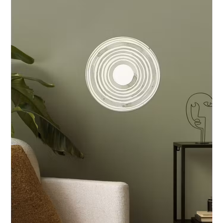 Abstractie - Cirkels - Waterverf - Groen - Modern Wandcirkel behangsticker klein -sfeer2