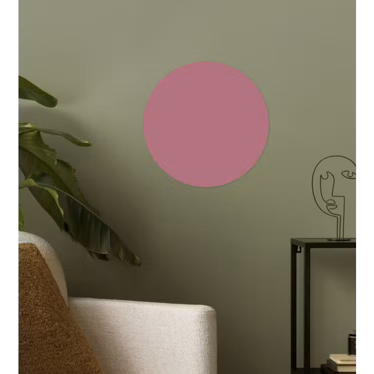 Antique - Mauve - Roze Wandcirkel behangsticker klein 186 -sfeer2