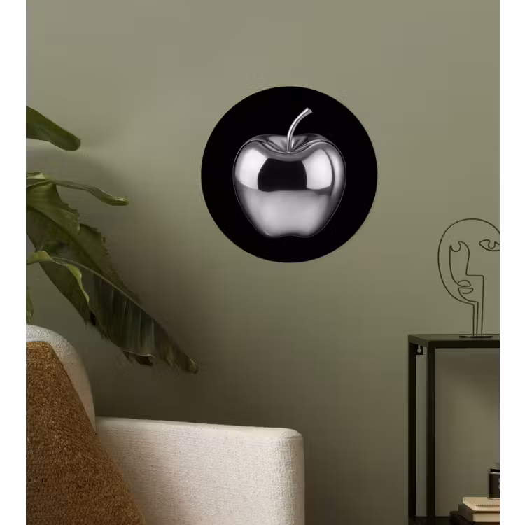 Appel - Metallic - Symmetrisch Wandcirkel behangsticker klein -sfeer2