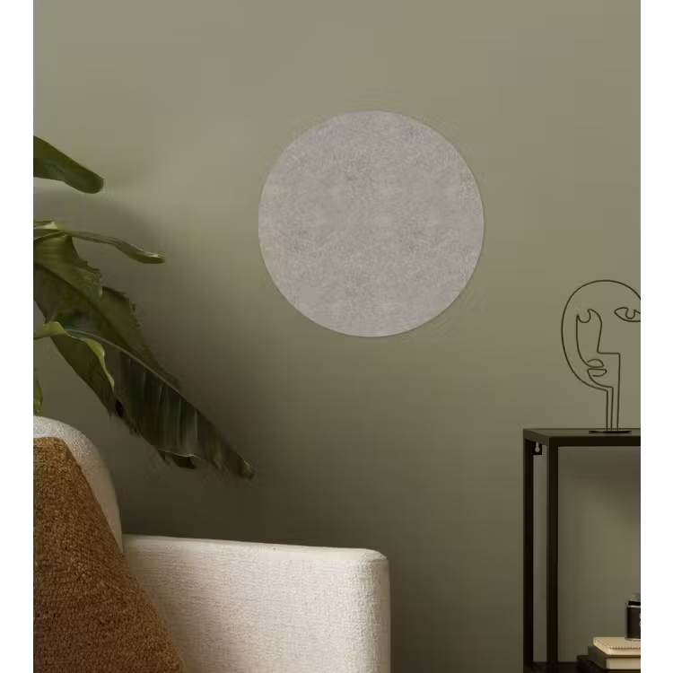 Beton - Grijs - Patronen - Industrieel Wandcirkel behangsticker klein 186 -sfeer2