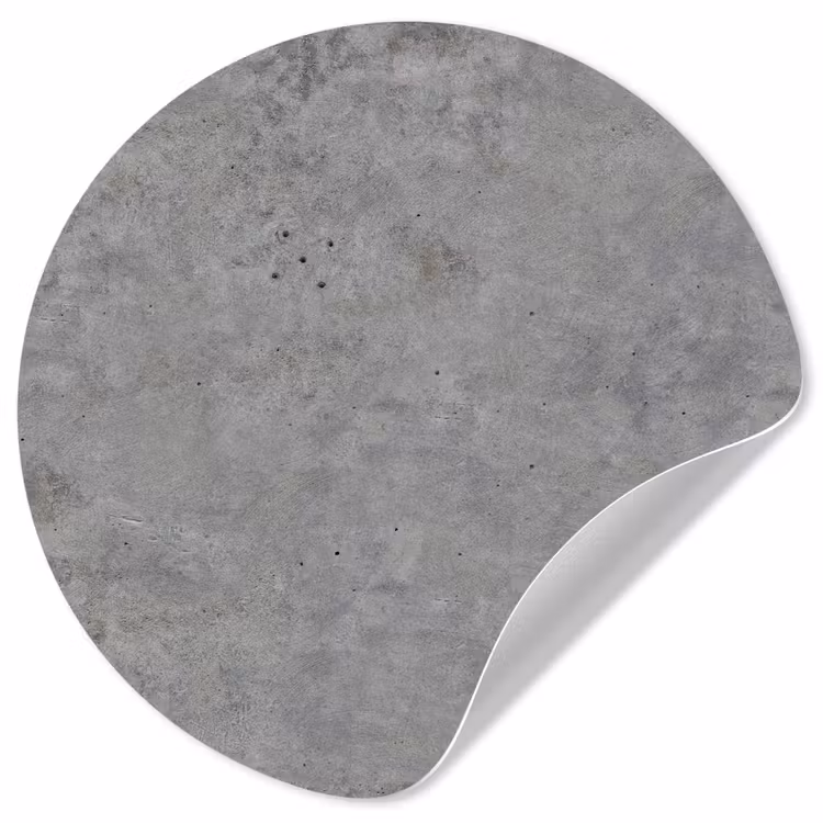 Beton - Industrieel - Patronen Wandcirkel behangsticker klein 186 -3d