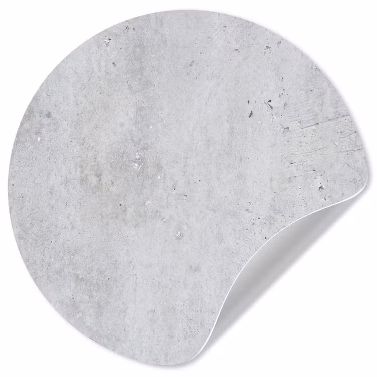 Beton - Textuur - Achtergrond - Grijs - Industrieel Wandcirkel behangsticker klein -3d