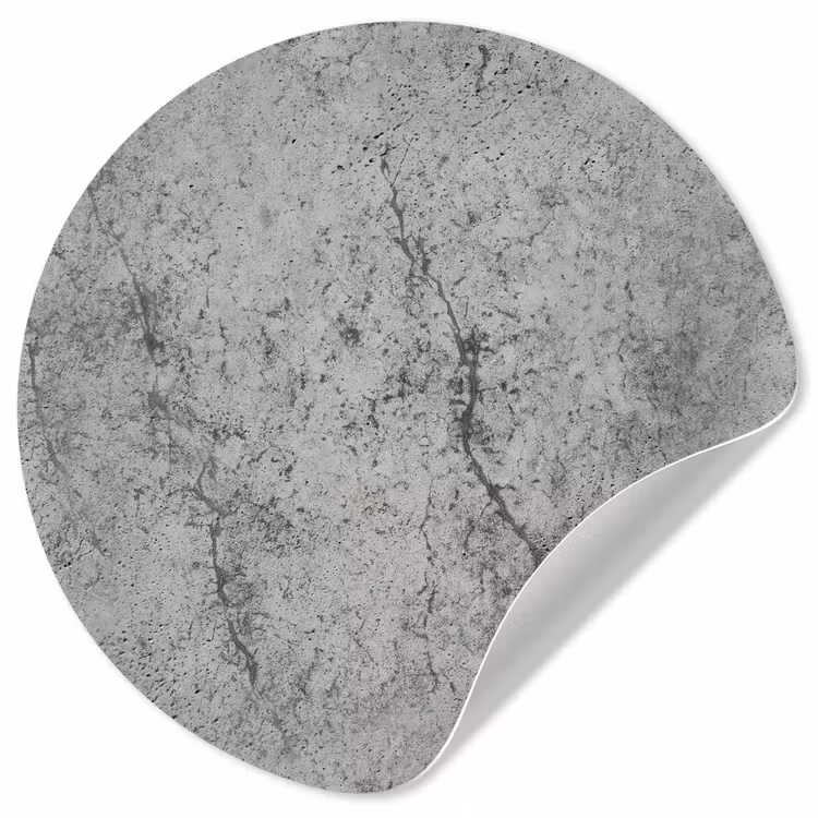 Beton - Muur - Industrieel - Patronen Wandcirkel behangsticker klein 186 -3d
