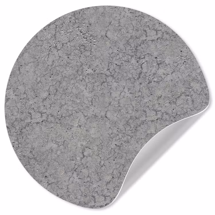 Beton - Muur - Patronen - Industrieel Wandcirkel behangsticker klein 186 -3d