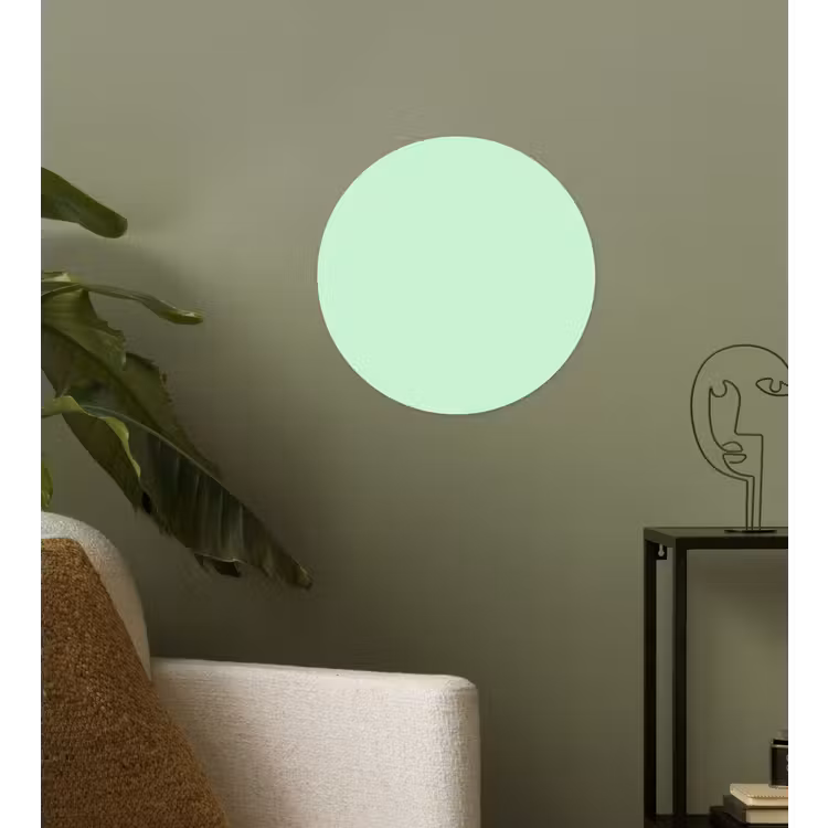 Pale - Mint - Groen Wandcirkel behangsticker klein 186 -sfeer2