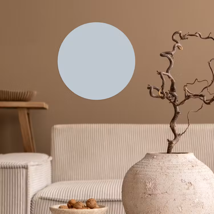 Blue - Bay - Blauw Wandcirkel behangsticker klein 186 -sfeer1