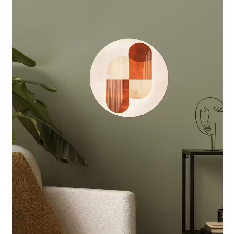 Bogen - Beige - Vormen Wandcirkel behangsticker klein -sfeer2