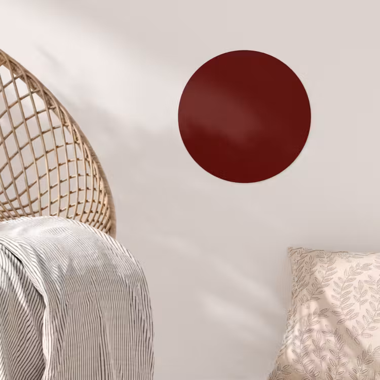 Burnt - Mahogany - Rood Wandcirkel behangsticker klein 186 -sfeer4