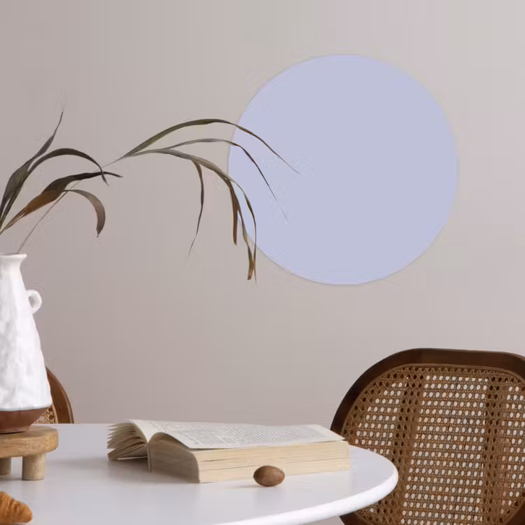 Chalky - Lavender - Paars Wandcirkel behangsticker klein 186 -sfeer3
