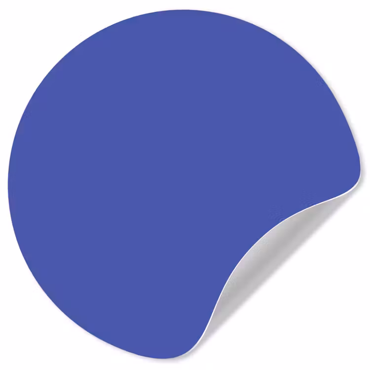 Chinese - Blue - Blauw Wandcirkel behangsticker klein 186 -3d