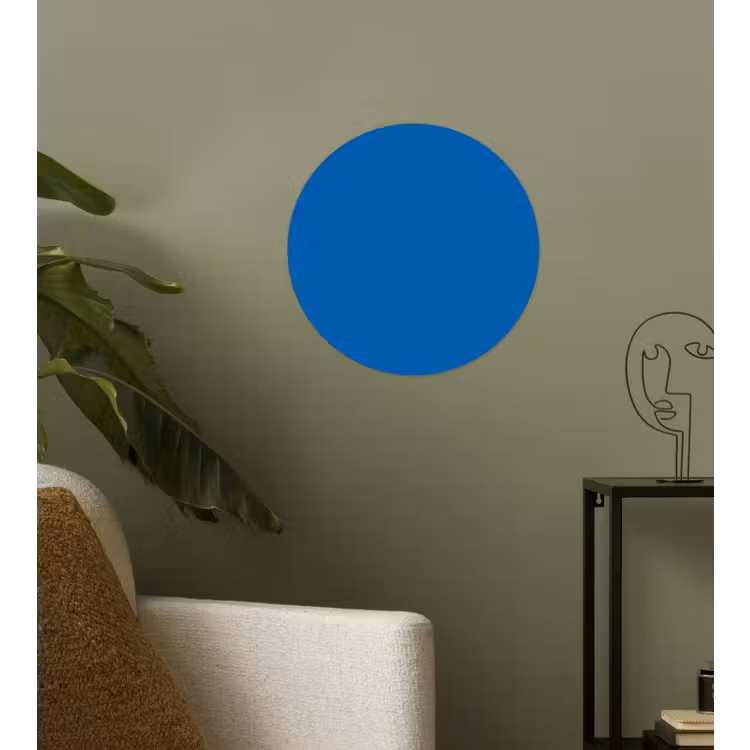Classic - Azure - Blauw Wandcirkel behangsticker klein 186 -sfeer2
