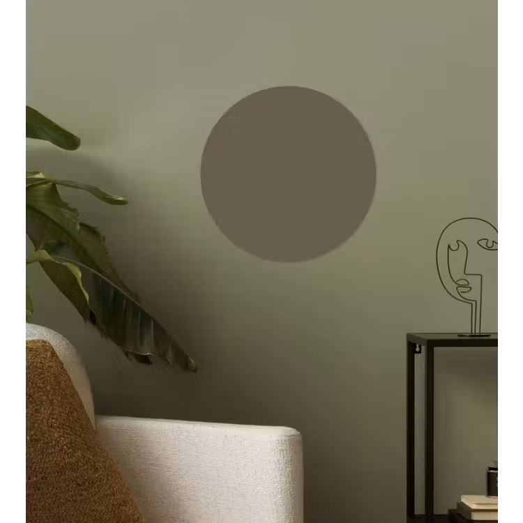 Deep - Khaki - Groen Wandcirkel behangsticker klein 186 -sfeer2