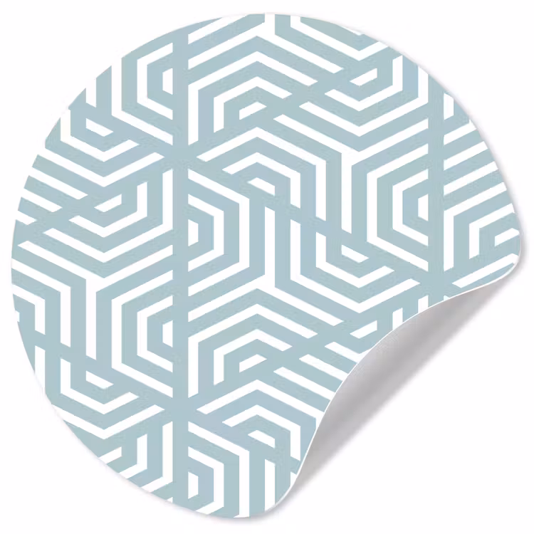 Design - Geometrie - Patroon - Driehoek Wandcirkel behangsticker klein 186 -3d