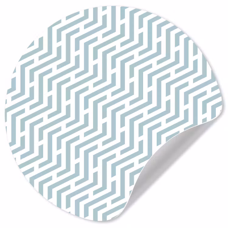 Design - Geometrie - Patroon - Groen Wandcirkel behangsticker klein 186 -3d