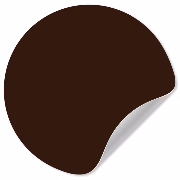 Dark - Chocolate - Bruin Wandcirkel behangsticker klein 186 -3d