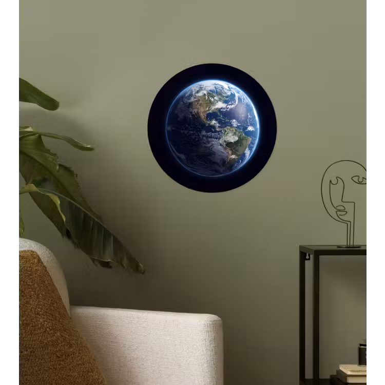 Runde Tapete - Erde – Weltraum – Kosmos - Aarde - Ruimte - Kosmos Wandcirkel behangsticker klein