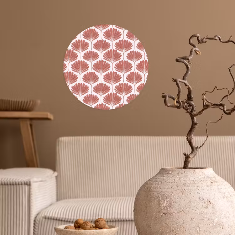 Waaier - Motief - Terra Wandcirkel behangsticker klein 186 -sfeer1