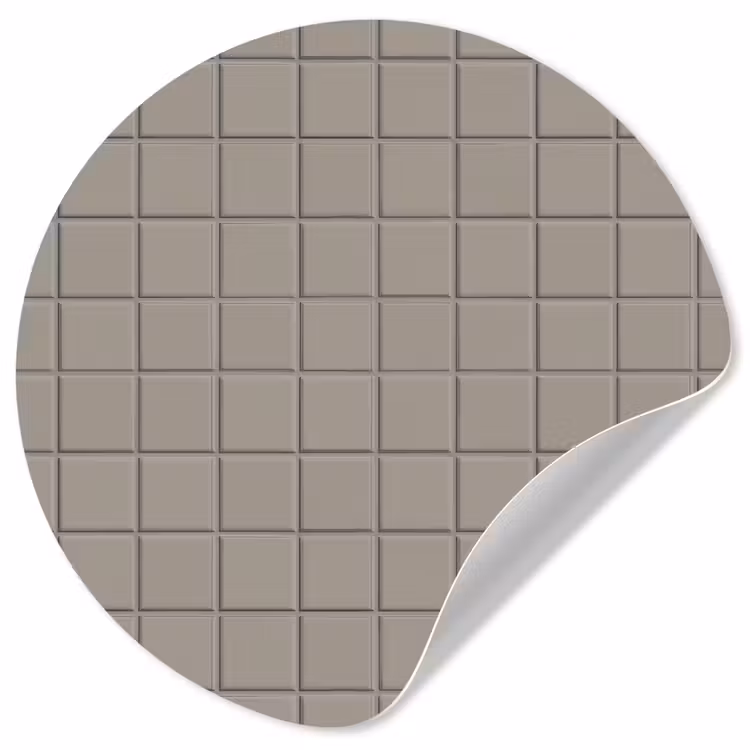 Tegel - Patroon Kiezel - Grijs Wandcirkel behangsticker klein 186 -3d
