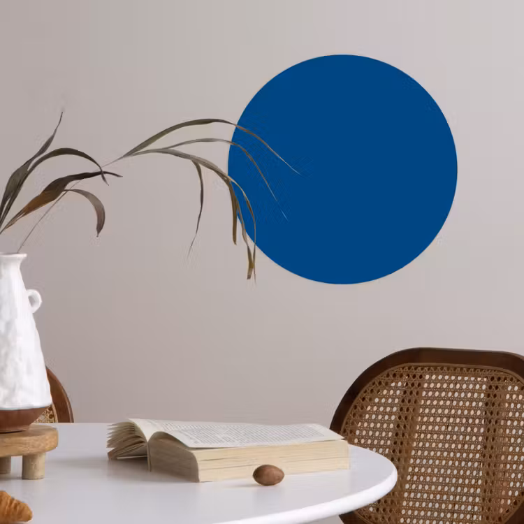 Free - Groove - Blauw Wandcirkel behangsticker klein 186 -sfeer3