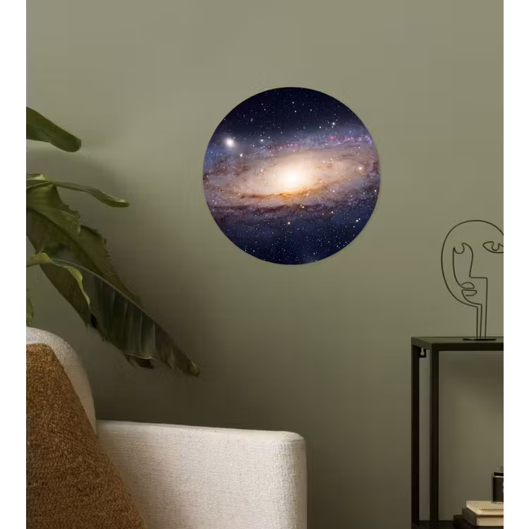 Runde Tapete - Galaxie – Weltraum – Kosmos - Sterrenstelsel - Ruimte - Kosmos Wandcirkel behangsticker klein