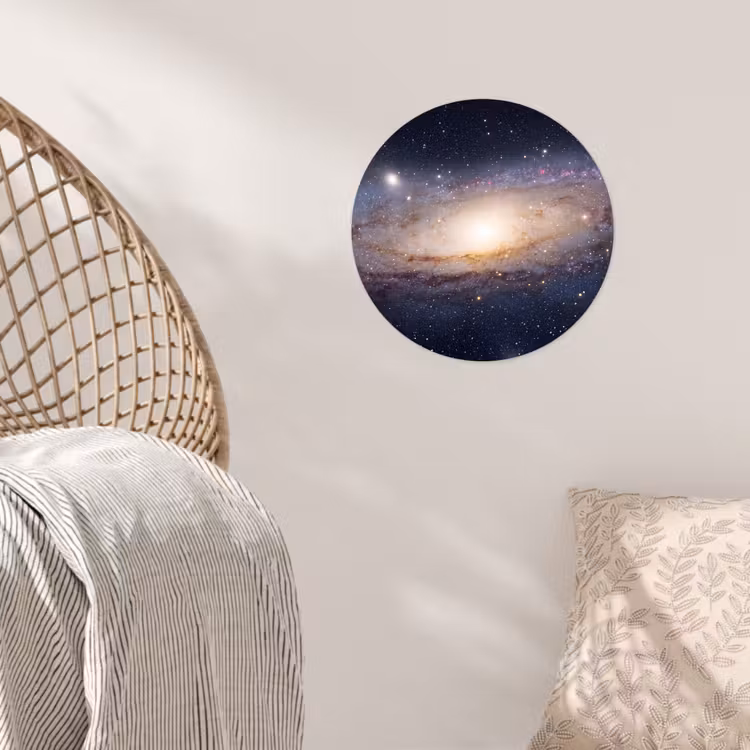 Runde Tapete - Galaxie – Weltraum – Kosmos - Sterrenstelsel - Ruimte - Kosmos Wandcirkel behangsticker klein