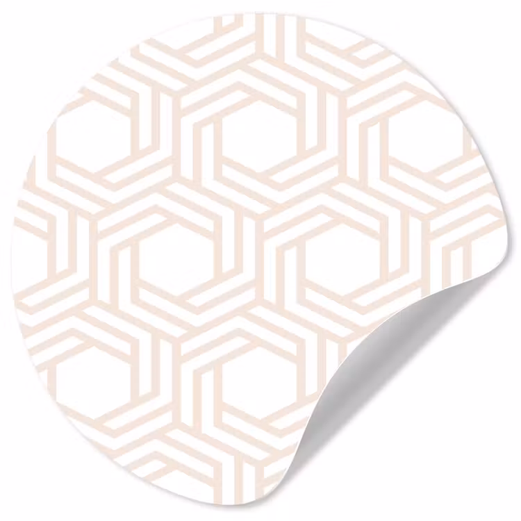 Design - Geometrie - Patroon Wandcirkel behangsticker klein 186 -3d