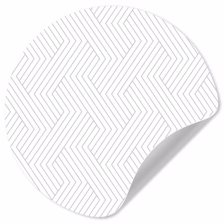 Grafisch - Patroon - Modern Wandcirkel behangsticker klein 186 -3d