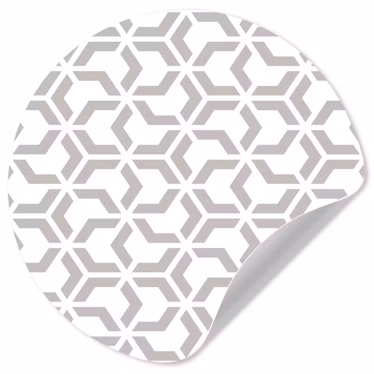 Grafisch - Patroon - Modern Wandcirkel behangsticker klein 186 -3d