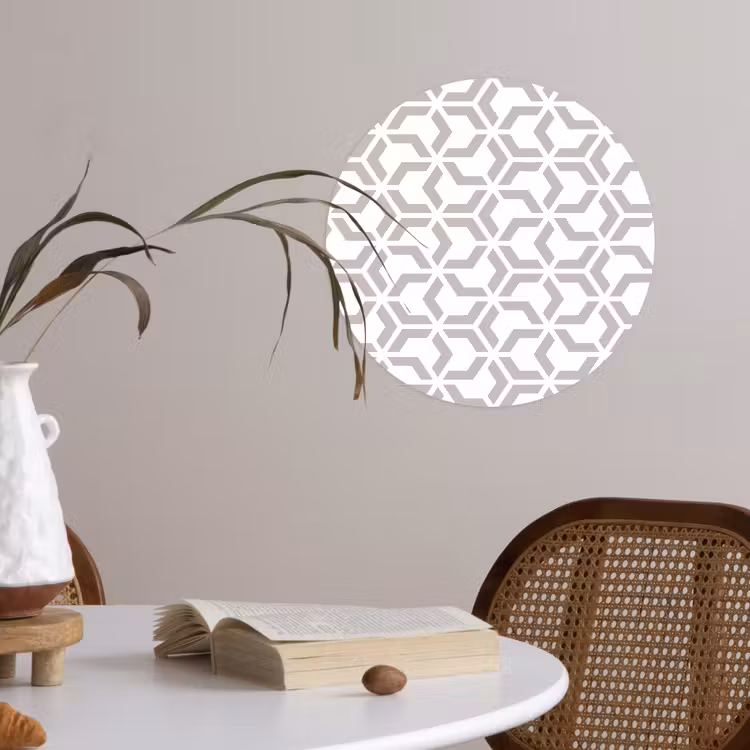 Grafisch - Patroon - Modern Wandcirkel behangsticker klein 186 -sfeer3