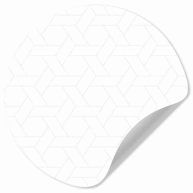Grafisch - Patroon - Modern - Fijnstijl Wandcirkel behangsticker klein 186 -3d