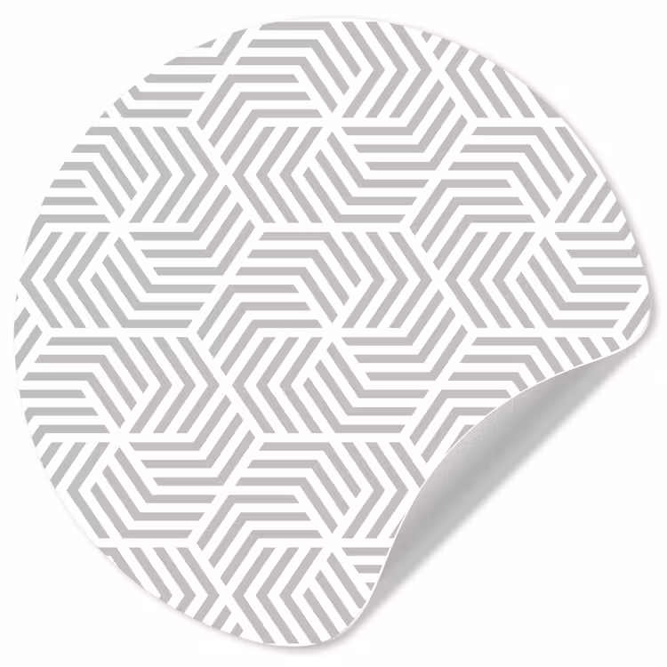 Grafisch - Patroon - Modern - Onderbroken Wandcirkel behangsticker klein 186 -3d