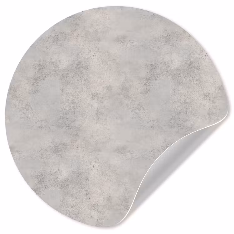 Grijs - Beton - Industrieel Wandcirkel behangsticker klein 186 -3d