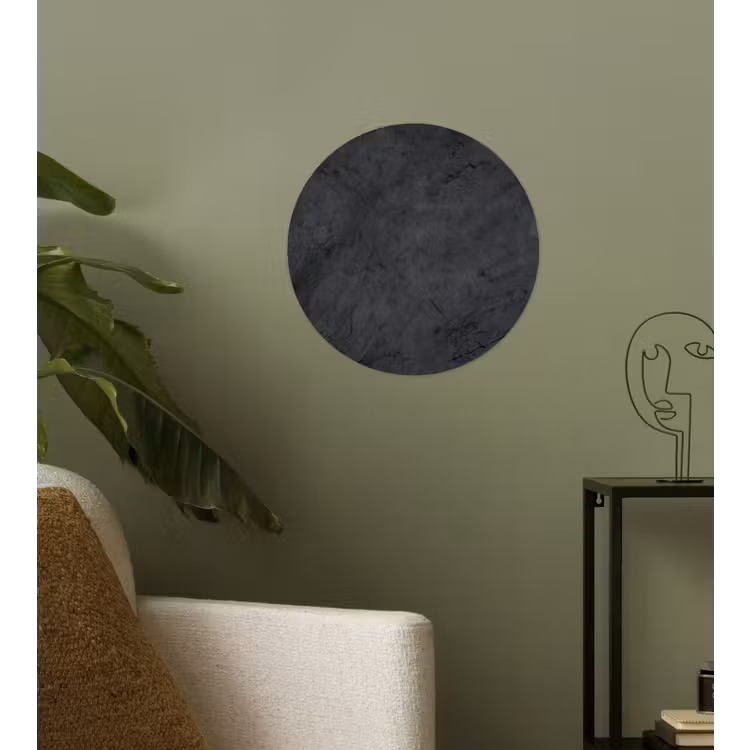 Grijs - Cement - Beton - Industrieel - Structuur Wandcirkel behangsticker klein -sfeer2