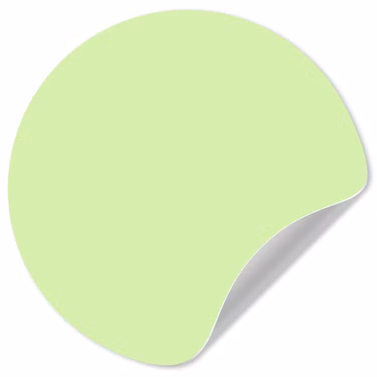Light - Lime - Groen Wandcirkel behangsticker klein 186 -3d