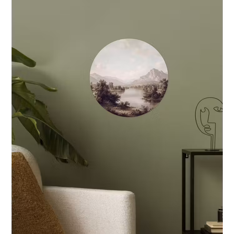 Klassiek - Landschap - Sereen Wandcirkel behangsticker klein -sfeer2